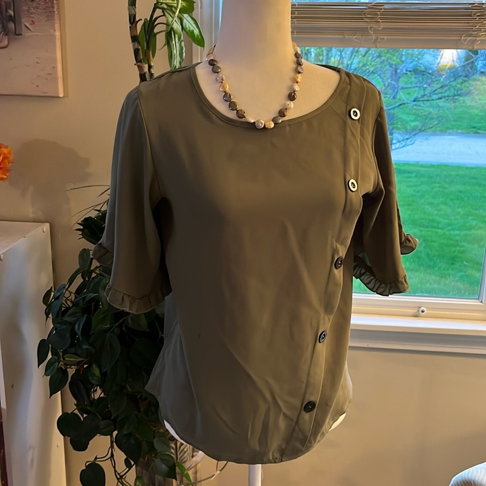 Small olive green shirt